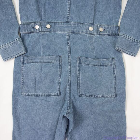 Madewell Denim Relaxed Coverall Jumpsuit in Glenroy Wash, NWT, size S - Picture 11 of 16